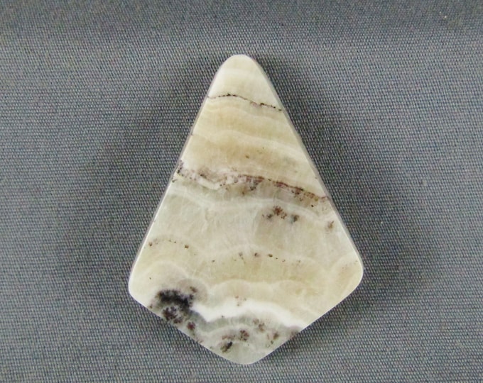 Silver Lace Dendritic Onyx Cabochon Designer Cab