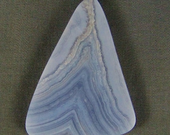 Blue Lace Agate Natural Rock Cabochon Hand Cut and Polished cab