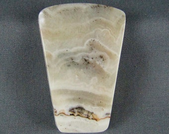 Silver Lace Dendritic Onyx Cabochon Designer Cab