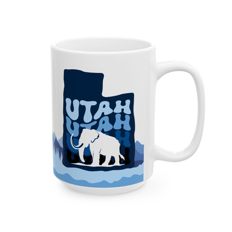 Utah Mammoth Gift Utah Hockey Club Cup Tusks Up SLC Tea Mug Salt Lake City NHL Ceramic Mug Hockey Coffee Cup Gift UT Paleontology Souvenir image 10