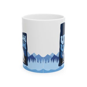 Utah Mammoth Gift Utah Hockey Club Cup Tusks Up SLC Tea Mug Salt Lake City NHL Ceramic Mug Hockey Coffee Cup Gift UT Paleontology Souvenir image 6
