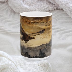 Pop Culture Themed Mug Literary Inspired Coffee Cup Literature Tea Mug Nerdy Fan Gift Fantasy Eagles Quote Mug Cool Gift for Fantasy Fan