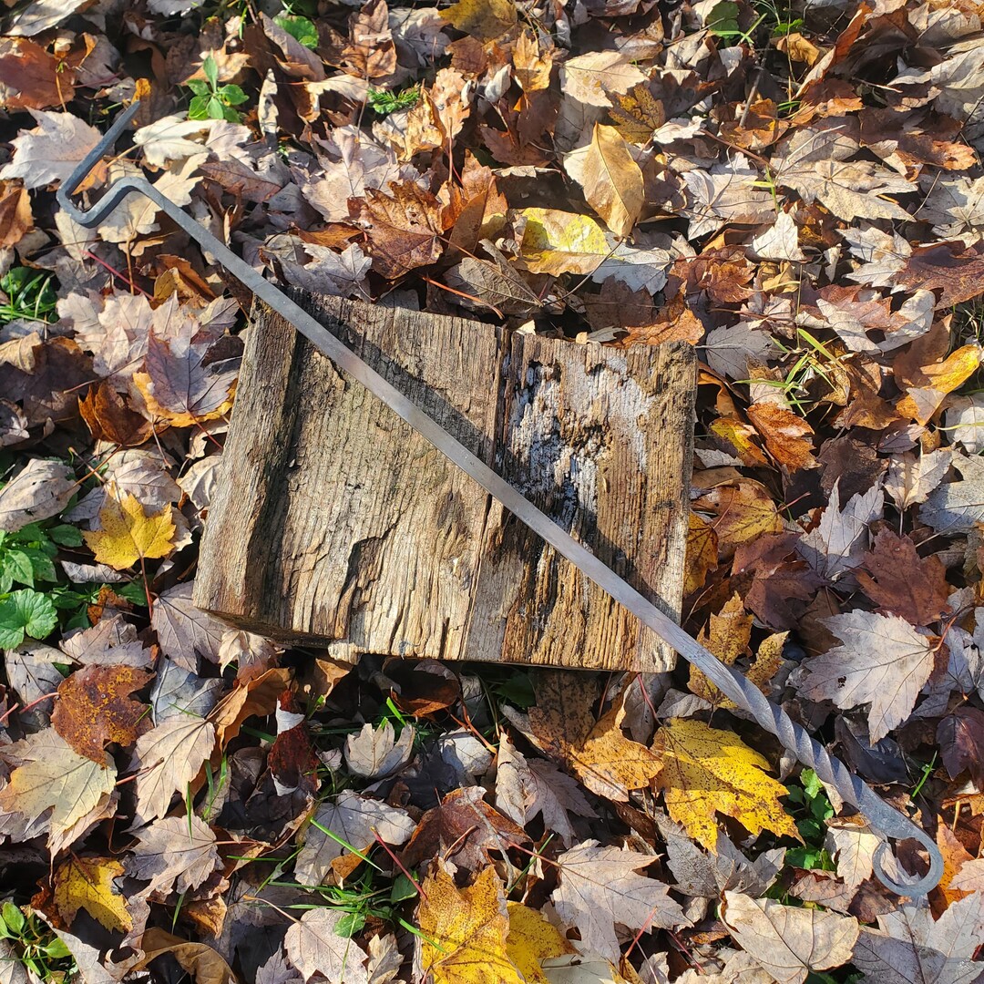Hand Forged Stainless Steel Fire Rake/poker. Blacksmith Made Fire Pit ...