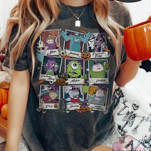 Monster Inc Halloween Shirt, Mike and Sulley Costume Tee, Disney Halloween Trip 2025, Matching Monsters Family Shirt, Spooky Season Shirt