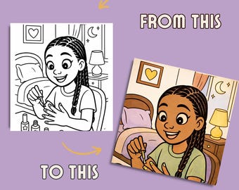 BENUTZERDEFINIERTES MALBUCH: Kindergeburtstag Malbuch | Benutzerdefinierte Aktivität für Kinder