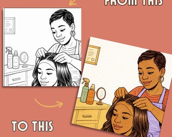 Schwarzes Malbuch für Erwachsene | Barbershop & Beauty Shop Szenen | Afroamerikanisches kulturelles Geschenk | Nostalgisches Schwarz | Entspannendes Malbuch
