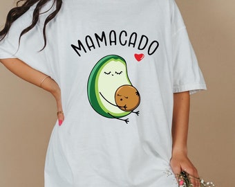 Camiseta de embarazo de Mamacado, camiseta con anuncio de mamá aguacate
