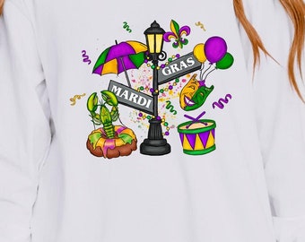 Sudadera con capucha para beber en Mardi Gras, camisa de carnaval con cuentas de vino
