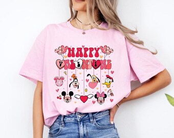 Camiseta de Mickey Mouse para San Valentín, regalo para el amor