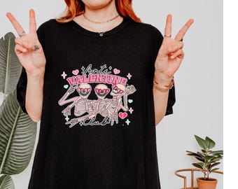 Camiseta de esqueleto anti-San Valentín, camiseta de club de solteros