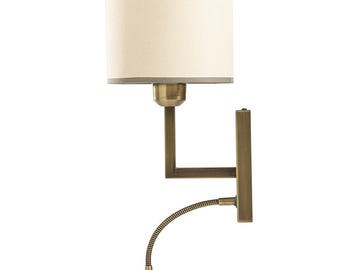 Bedside Reading Light Wall Mount Bedside Wall Sconce Adjustable Bedroom Lamp with Flexible Arm