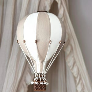 Beige - Cream Decorative Balloon | Hot Air Balloon | Kids wall decoration | Fabric Air Balloon | Balloon Decoration | Baby shower gift