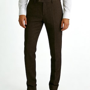 Mens Herringbone Tweed Pants - Etsy