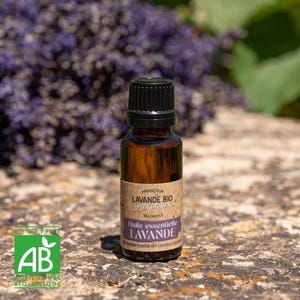 Organisk eterisk lavendelolja, 10 till 50 ml, droppflaska