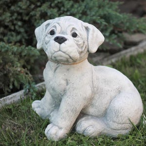 Dog garden statue, memorial concrete animal statue, perfect for dog lover gift, concrete statue, cement statues, garden decor, garden statue
