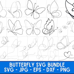 Papillon SVG, fichiers SVG Bundle papillon, papillon SVG en couches, fichiers papillon pour Cricut, clipart papillon, papillons Svg, Silhouette