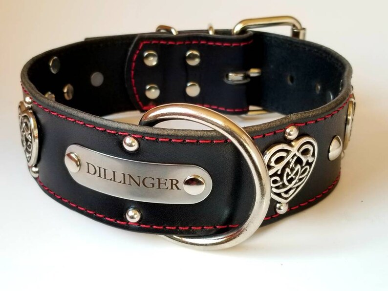 handmade leather dog collars