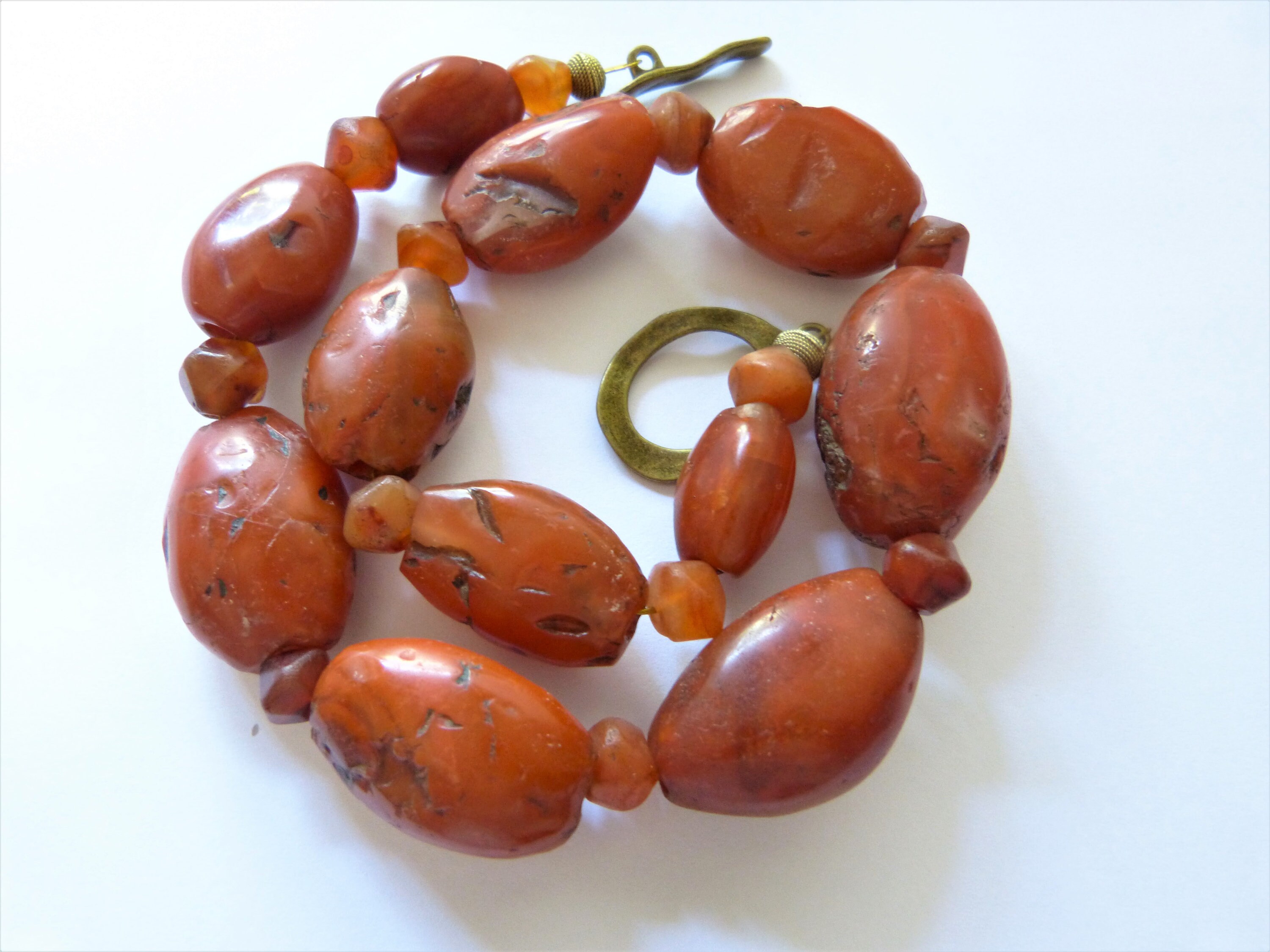 ◎Amtique carnelian カーネリアン Pema Raka ぺマラカ 老天珠