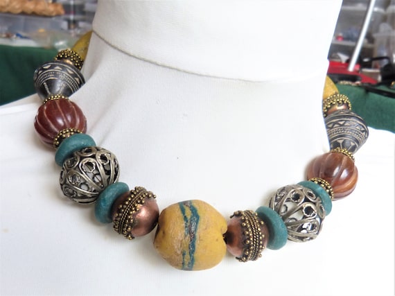 Mali cheap beads necklace