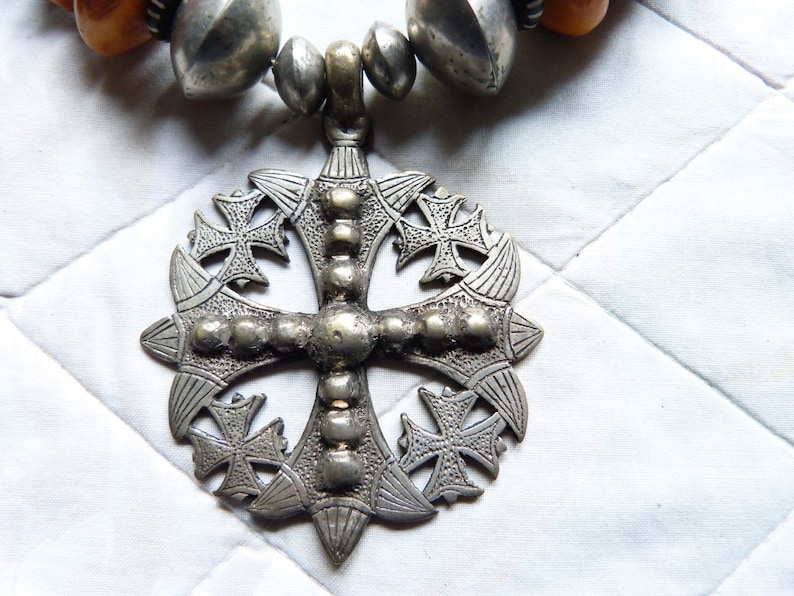 Ethiopian Necklace Lalibela Coptic Cross Necklace African Tribal necklace