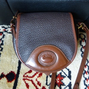Borsa a tracolla, borsa a tracolla vintage originale DOONEY & BOURKE in pelle marrone All Weather
