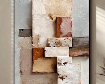 Neutral Abstract Wall Art, Beige Textured Printable Art, Japandi Decor, Minimalist Modern Print, Digital Download