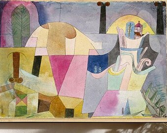 Bauhaus Abstract Art Print, Colorful Cubist Wall Art, Mid Century Modern Poster, Geometric Printable Wall Decor, Digital Download