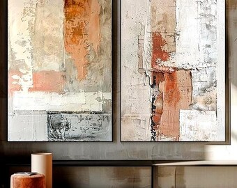 Abstract Wall Art Set of 2, Printable Abstract Art, Minimalist Wall Decor, Digital Download
