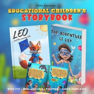 Educational Children&#39;s Storybook | Digital Learning Book for Kids | Editable and Printable