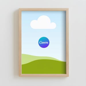 Canva Mockup | Canva frame | Canva Wall Art Mockup | Drag and Drop | Canva Frame Template | Wood Mockup Frame | frame mockup templat