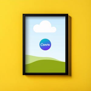 Canva Mockup | Canva frame | Canva Wall Art Mockup | Drag and Drop | Canva Frame Template | Wood Mockup Frame | frame mockup templat