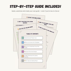 a set of five sheets of paper with the text step - by - step guide