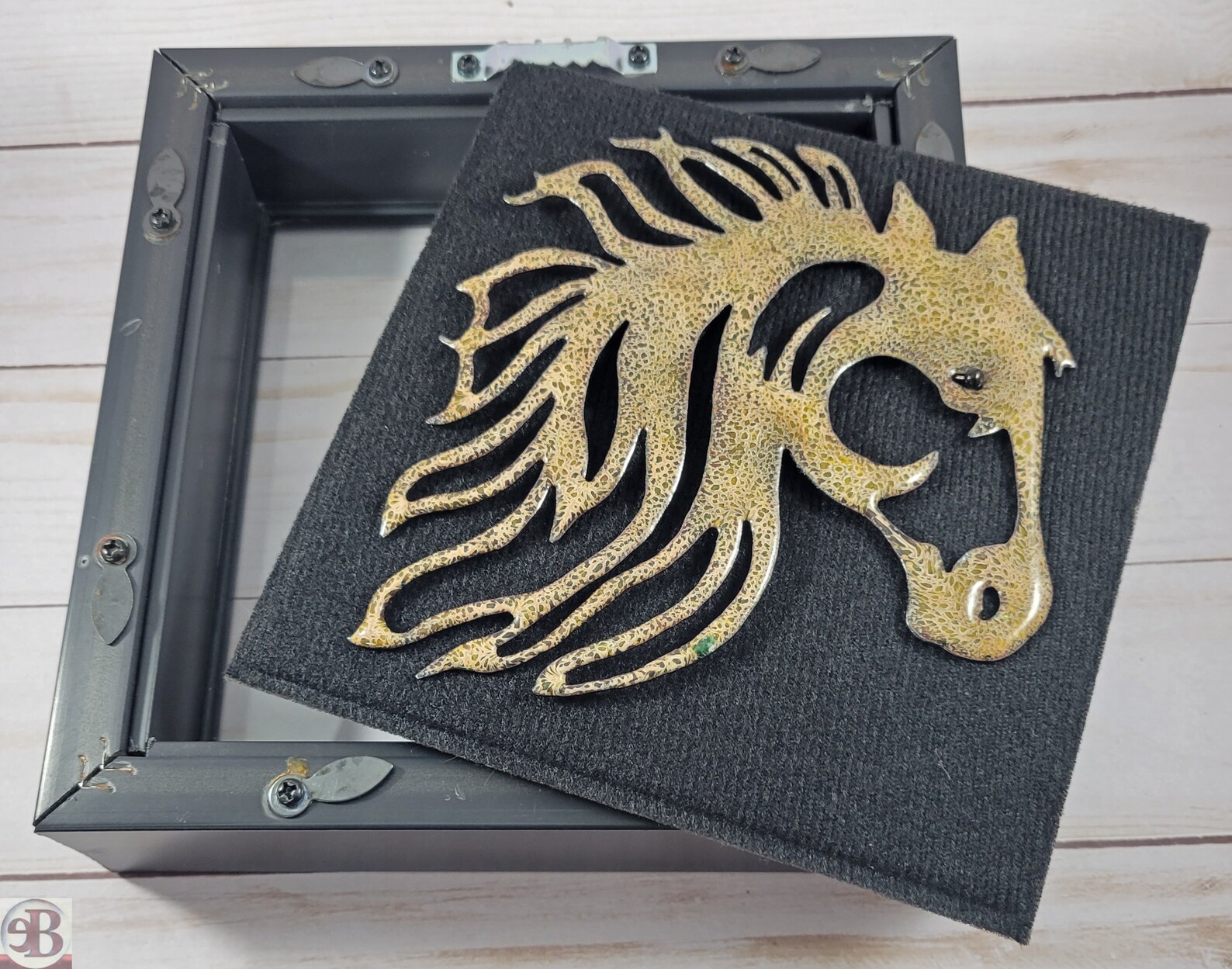 Horse Metal Wall Art Shadowbox Shadow Box Enameled Etsy UK