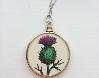 Thistle necklace