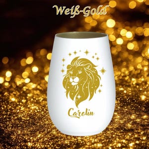 Lantern Mug Cocktail Glass Zodiac Mug Leo Gift August Astrology Zodiac Sign