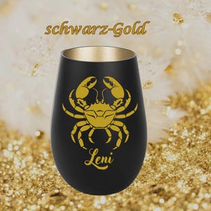Kanker lantaarn, sterrenbeeld mok, Kreeft mok, Kreeft sterrenbeeld, cadeau juni, juli, astrologie cadeau, zwart drinkglas