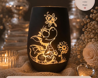 Personalized Dragon Lantern with Custom Text, Fantasy Gift for Dragon Fans, Thank You, Birthday & Friends
