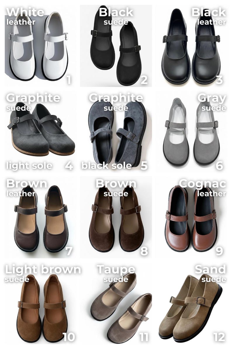 Square Toe Box Mary Janes Wide Toe Box Shoes Women | Barefoot Style Flats Shoes Women ...