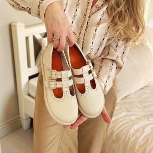 Mary Jane t-srtap wide toe box shoes women | leather womens oxfords | women dress shoes | handmade anatomic any color