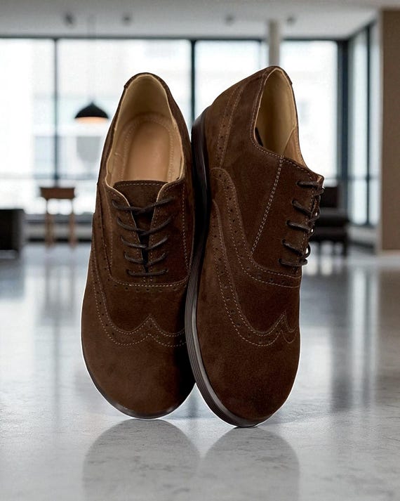 Brown suede oxford wide toe box shoes women | Leather loafers womens lace-up shoes | anatomical custom handmade shoes any colors Brown suede oxford wide toe box shoes women | Leather loafers womens lace-up shoes | anatomical custom handmade shoes any colors