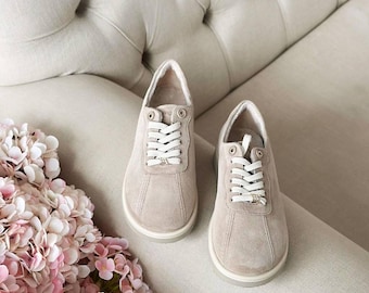 Schnür Loafers breite Spitze Box Schuhe Damen | Barfuß Sneaker für Frauen | individuell handgefertigte anatomische Schuhe jede Farbe