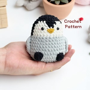 Adorable No Sew Penguin Crochet Pattern – Easy Amigurumi Plushie PDF for Beginners