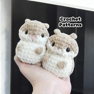 Hamster Crochet Pattern, No-Sew Amigurumi Tutorial PDF (English), Handmade Toy, Perfect Gift for Kids , Christmas Decor