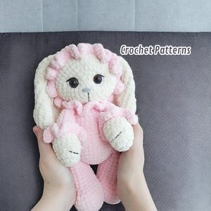 Crochet Bunny in Pajamas Pattern, Amigurumi Tutorial PDF in English, Adorable Stuffed Bunny Toy, Easter Gift Idea