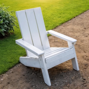 Modern Adirondack Chair Build plans, Patio Chair diy plans, Step By Step Complete Instructions, PDF build Plans