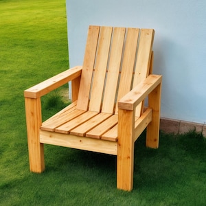 DIY Outdoor chair plans/Garden chair plans/Outdoor furniture/PDF plans/instant download/patio chair plans/DIY Chair Plans