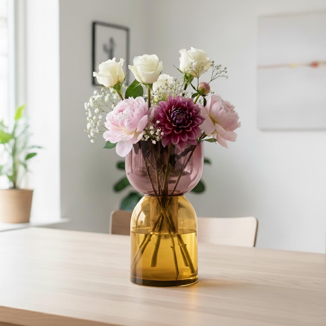 Cloudnola Flip Vase: Reversible Glass Bouquet & Bud Vase - Etsy