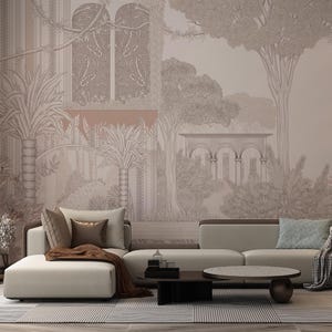 Classic Landscape Photo Wallpaper, Vintage Wall Mural, Luxury Wall Covering [Impero romano]
