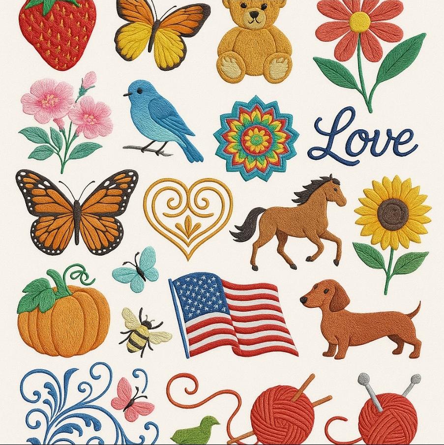 900,000 Embroidery Design Mega Bundle – PES Dst JEF Vp3 EXP Hus Files ...