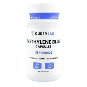 Methylene Blue 20mg (USP Grade) Pharma Grade Capsules | With 10mg Vitamin C | Multi Listing